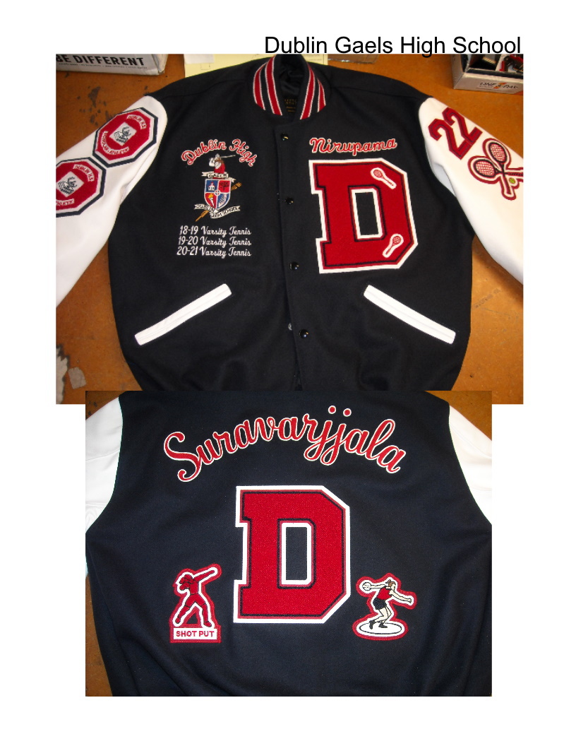 D. Grace Calif Hockey Varsity Jacket