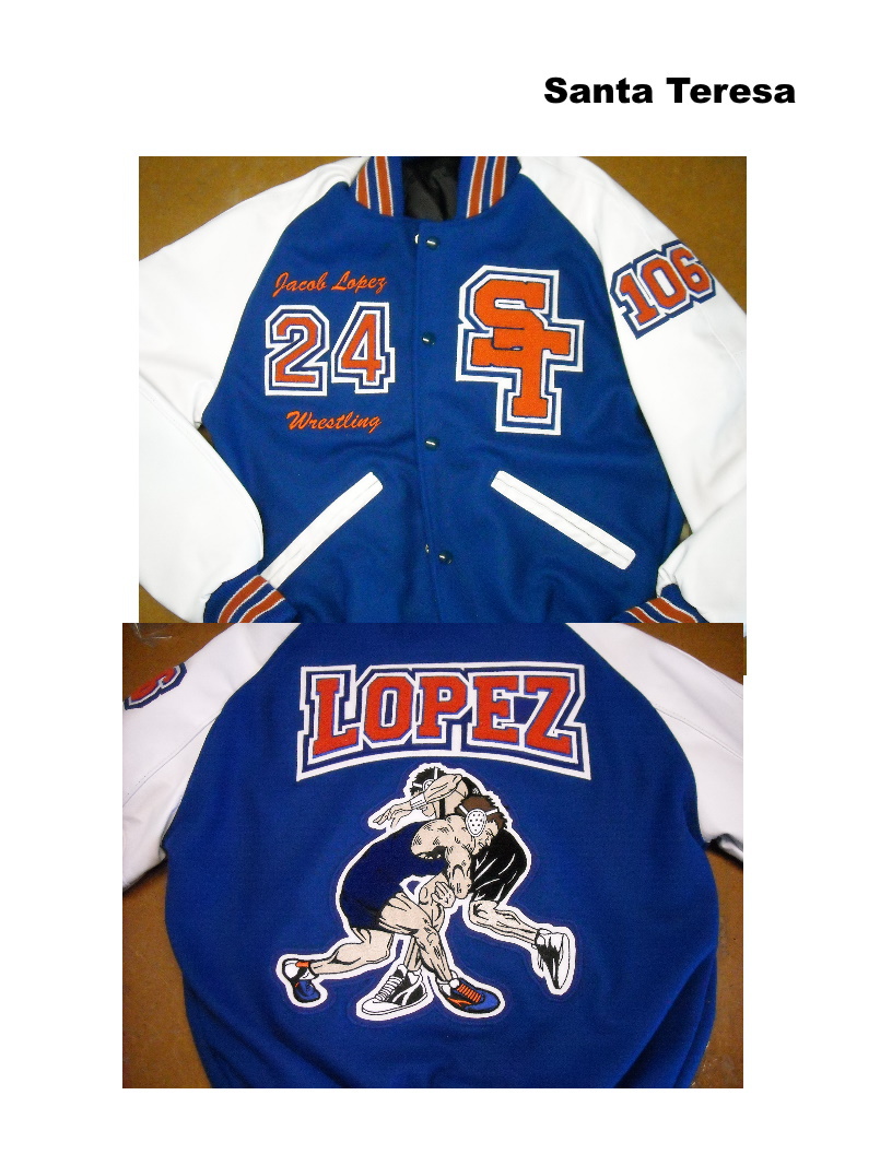 Kim's Kustom Embroidery - Santa Teresa Saints