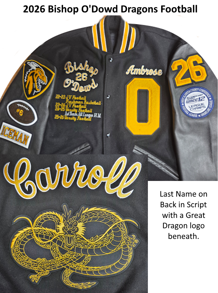 Kim's Kustom Embroidery - Bishop O'Dowd Dragons